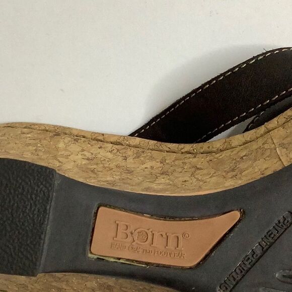 Born Brown Wedge Heel Sandals Size 9 - Picture 12 of 16